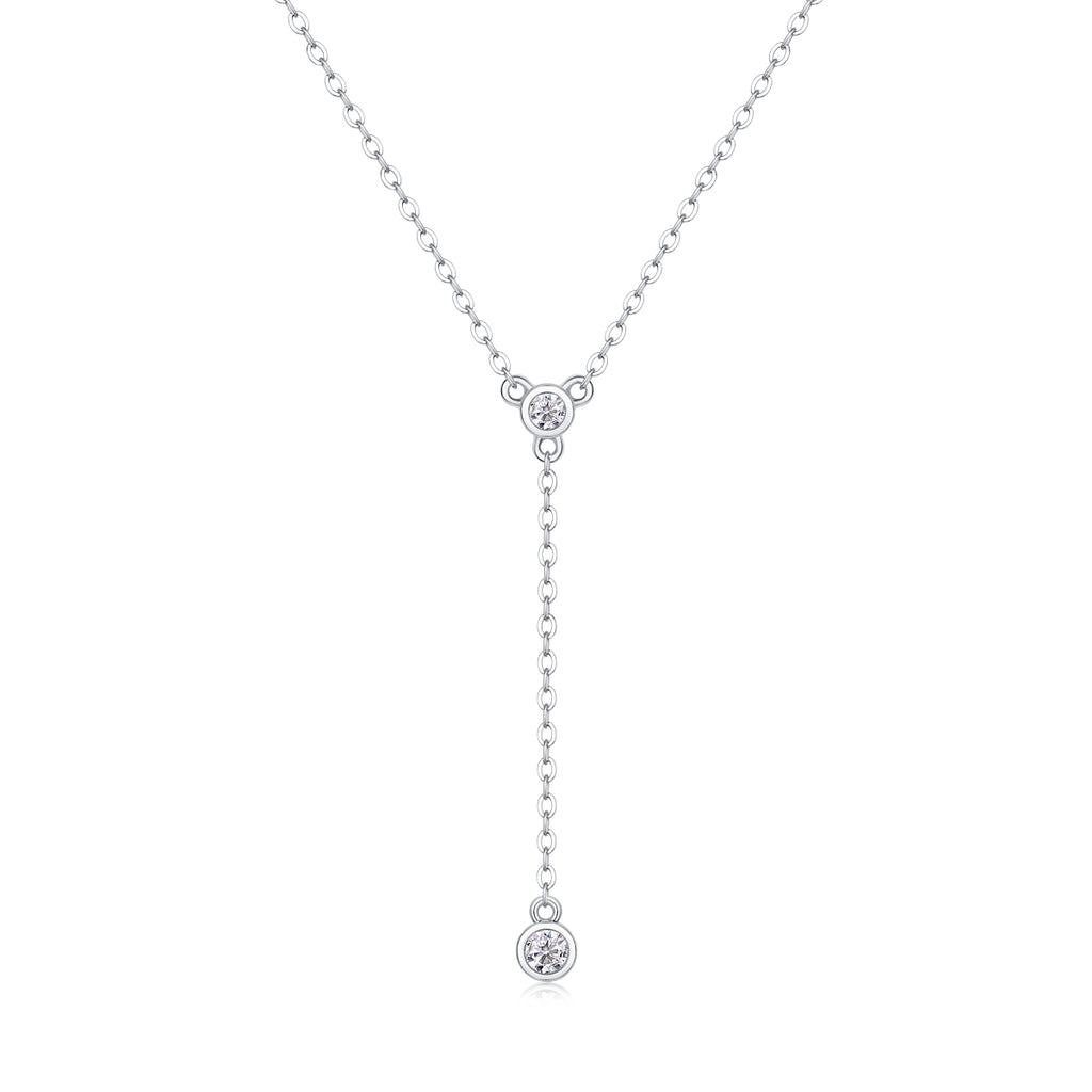 Tassel - A Fashionable And Luxurious Diamond Jewelry Pendant Set With Moissanite S925 Sterling Silver And Platinum Plating