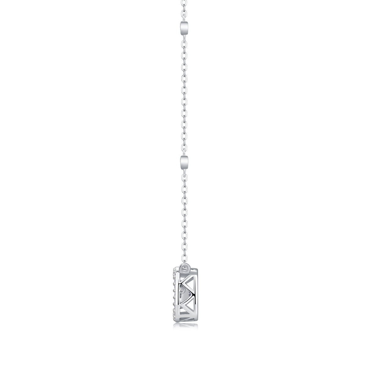 Sweet - A Fashionable And Luxurious Diamond Jewelry Pendant Set With 1-carat Moissanite S925 Sterling Silver And Platinum Plating