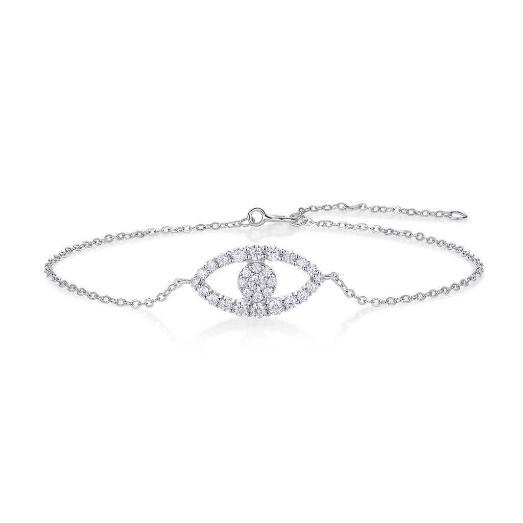 Wishing Elf Luxury Fashion Mosan Diamond S925 Silver Bracelet