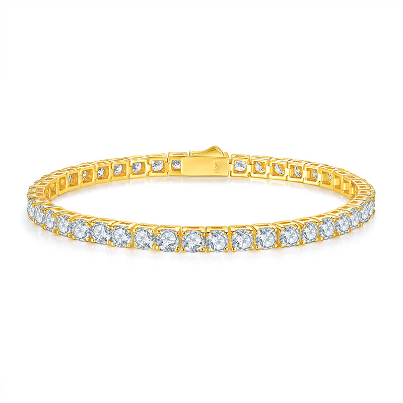 Unique Luxury Fashion Mosan Diamond S925 Silver Bracelet