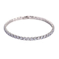 Sleek Luxury Sparkling Zircon Bracelet,Detachable Extender Chain,Unisex For Daily Wear, Christmas Outfits And Beach Occasions