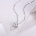 True Heart - A Fashionable And Luxurious Diamond Jewelry Pendant Set With 1-carat Moissan Diamond S925 Sterling Silver