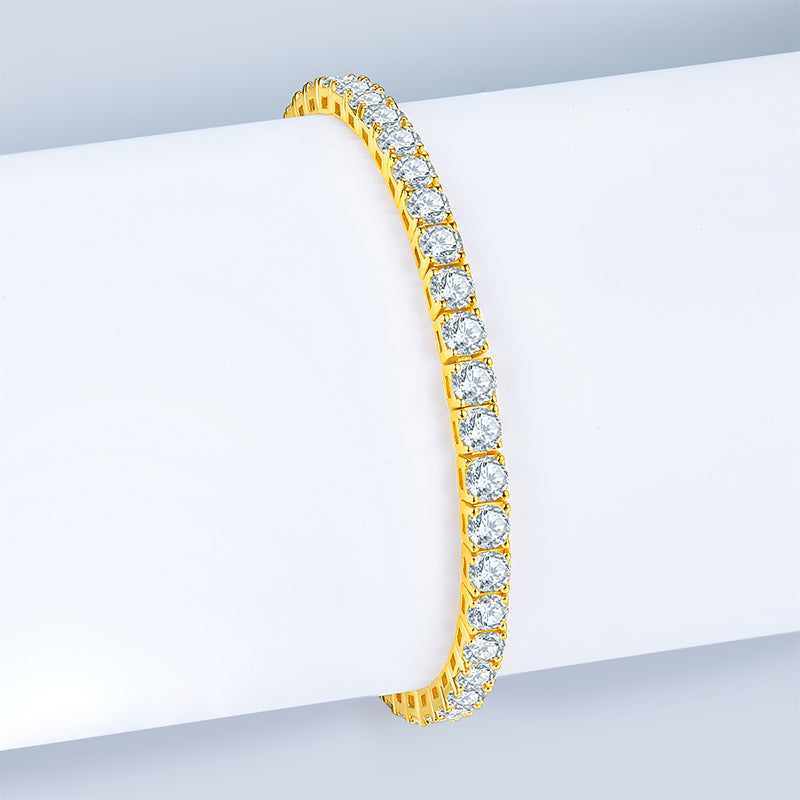 Unique Luxury Fashion Mosan Diamond S925 Silver Bracelet