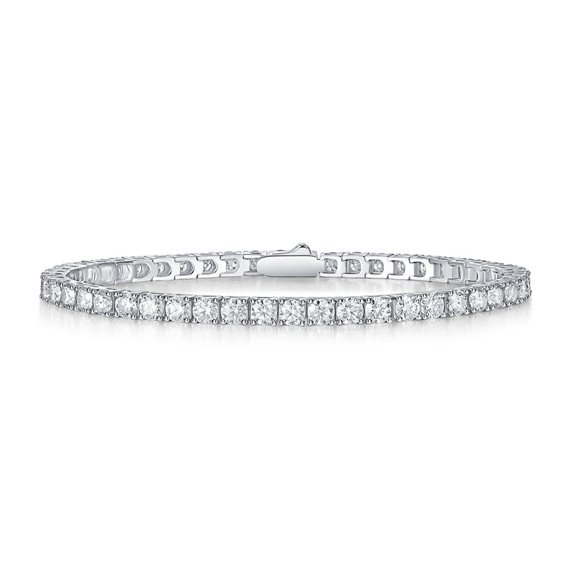Unique Luxury Fashion Mosan Diamond S925 Silver Bracelet