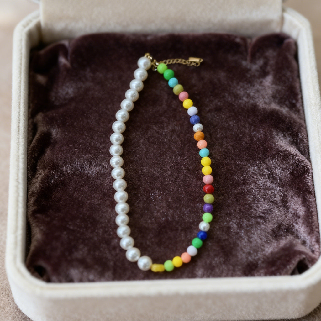 Colorful Pearl Necklace