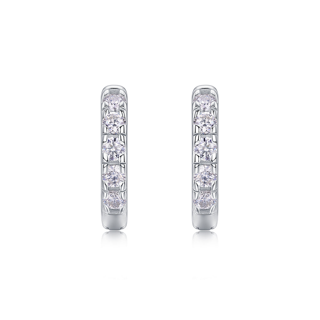 Summer Iced Tea - Fashionable And Luxurious Diamond Jewelry Set With Moissanite S925 Sterling Silver And Platinum-plated Stud Earrings
