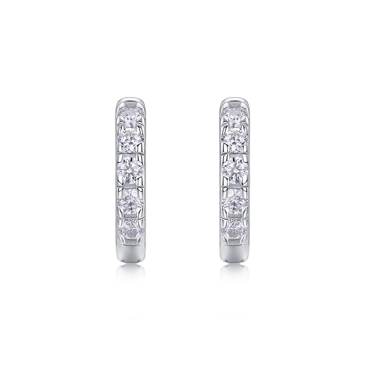 Summer Iced Tea - Fashionable And Luxurious Diamond Jewelry Set With Moissanite S925 Sterling Silver And Platinum-plated Stud Earrings