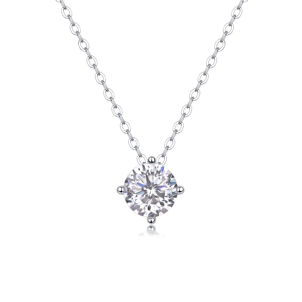 True Heart - A Fashionable And Luxurious Diamond Jewelry Pendant Set With 1-carat Moissan Diamond S925 Sterling Silver